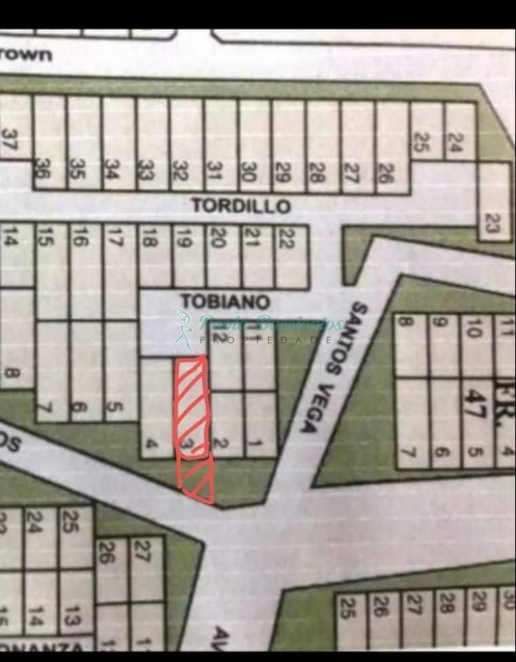 Vendo Lote en Mar de las Pampas con doble salida  albatros  y cul de sac Tobiano 