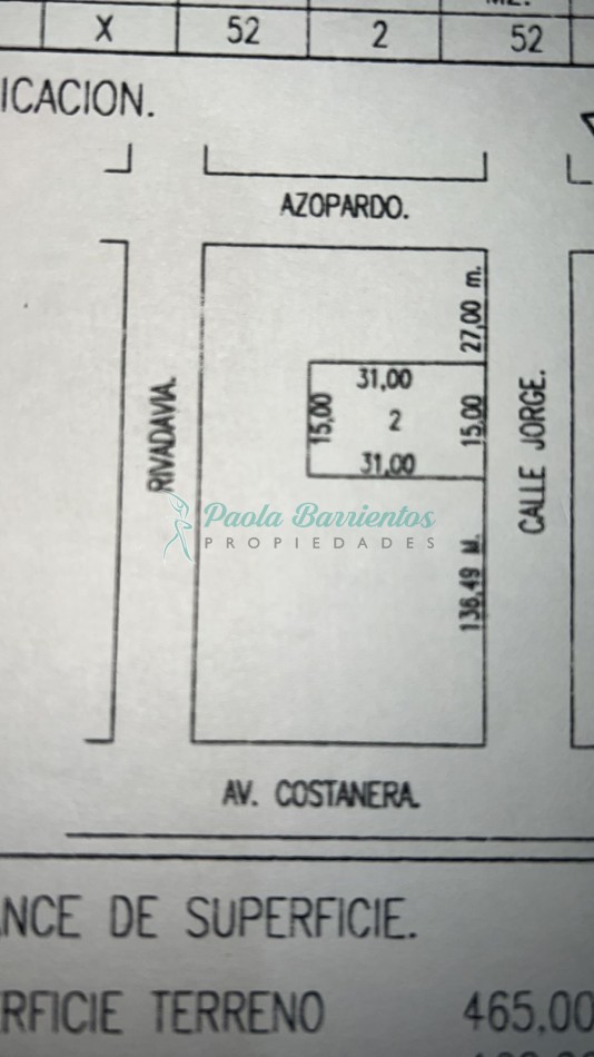 Vendo lote multifamiliar a mts del mar Jorge y costanera