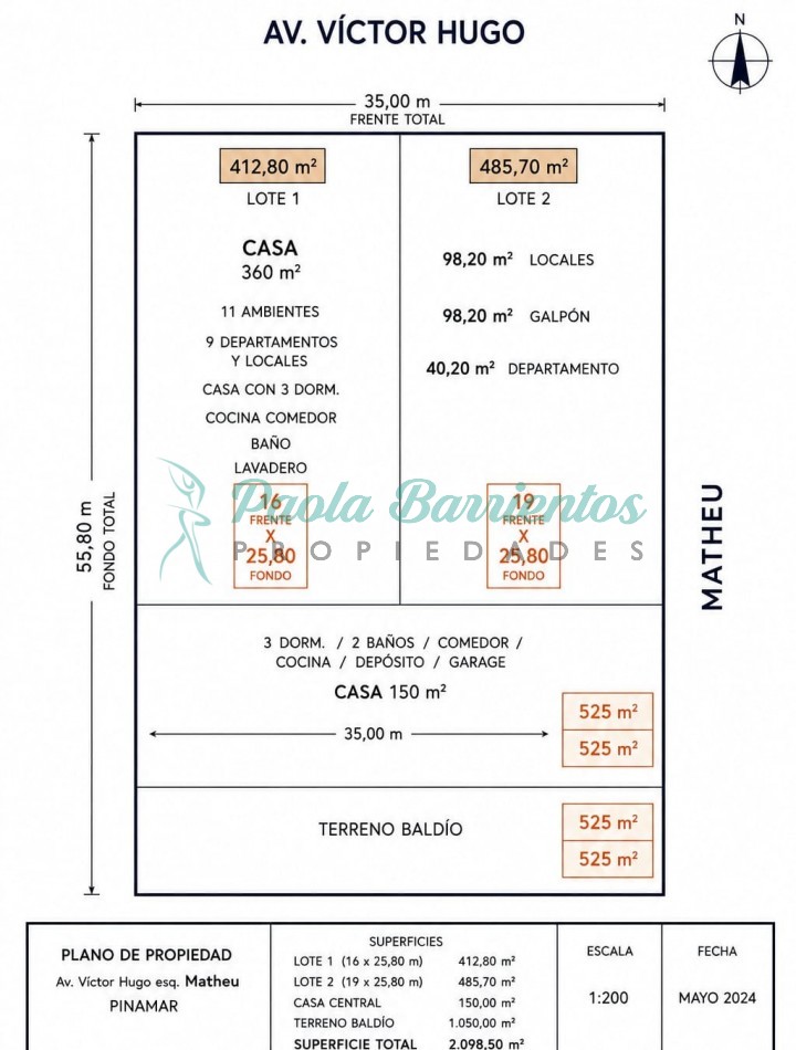 Vendo Mega emprendimiento en esquina - 1.947 m² lotes multifamiliares - Ostende